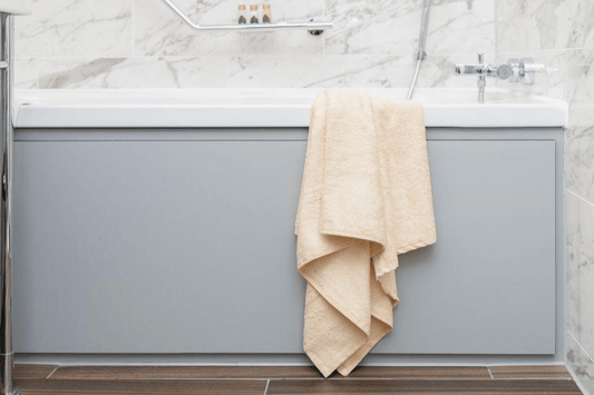 Double Bath Towel - Rust Cream - GIBIE