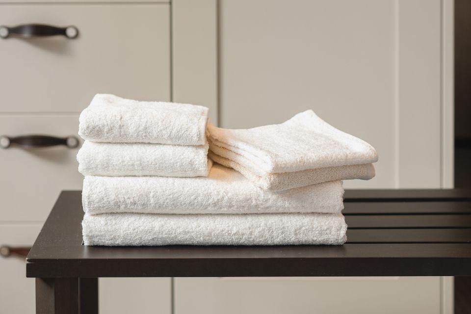 Double Ayurvedic Face Towels - Sun White - GIBIE