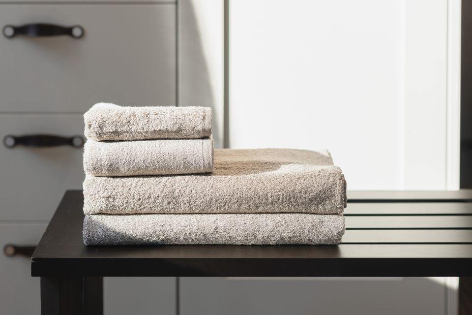 Double Ayurvedic Hand Towels - Burnt Grey - GIBIE